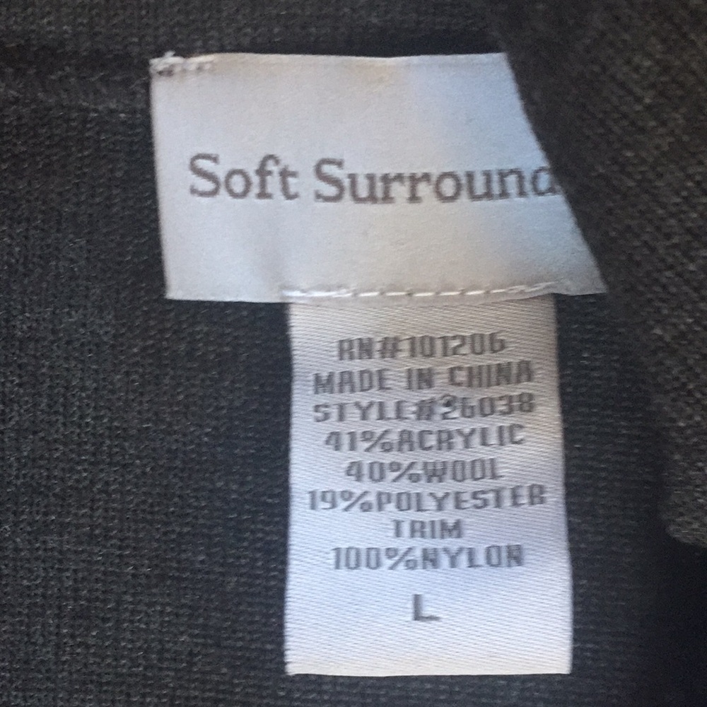 Soft surroundings women’s tunic velvet trim - Picture 5 of 5